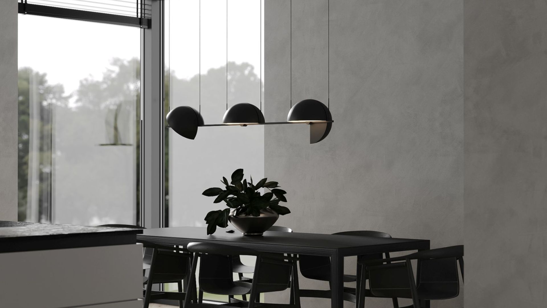 Hota decorative Sento OR Strips Black Matt - Negru Mat - Vizualizare 6