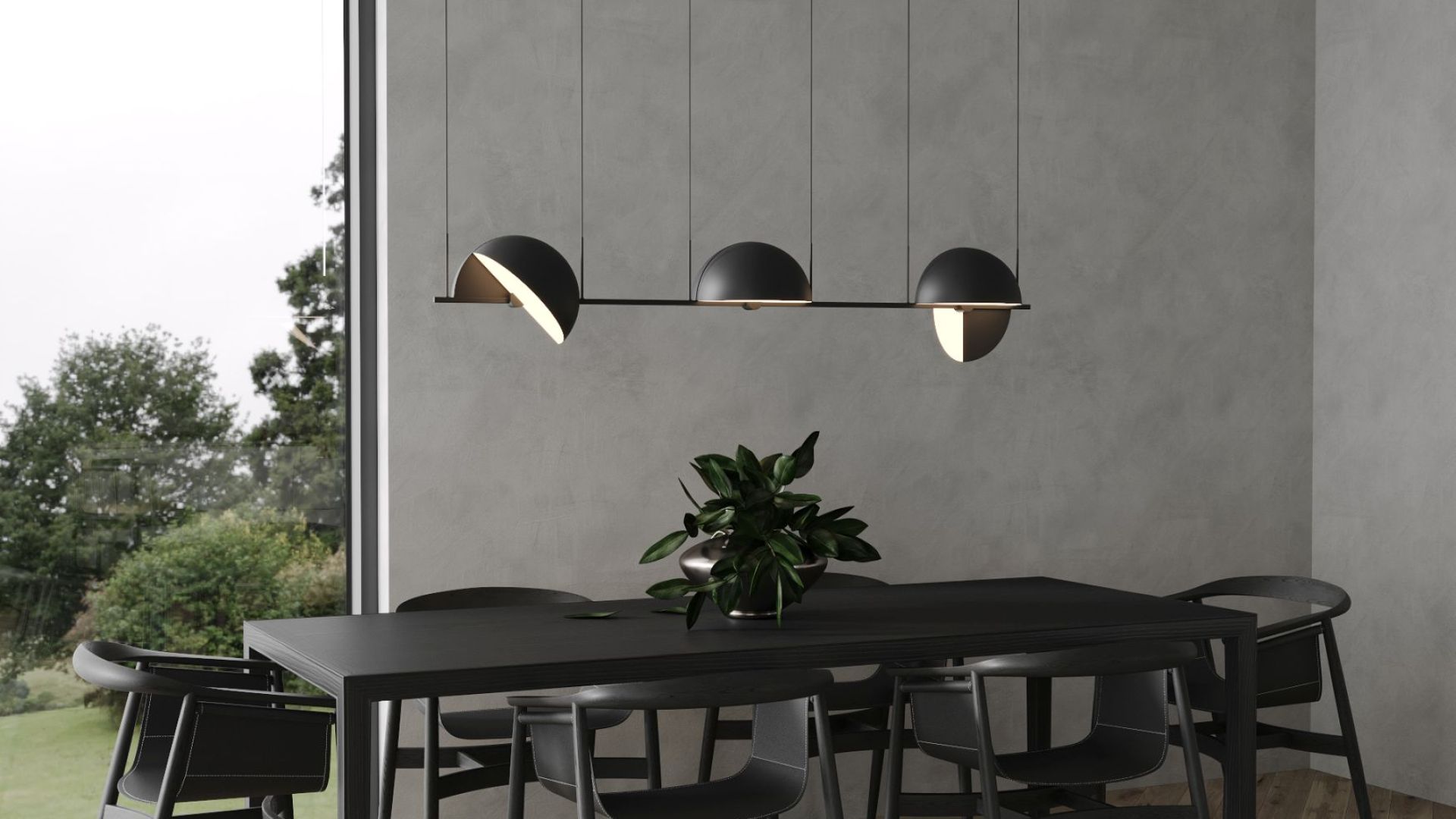 Hota decorative Sento OR Strips Black Matt - Negru Mat - Vizualizare 8