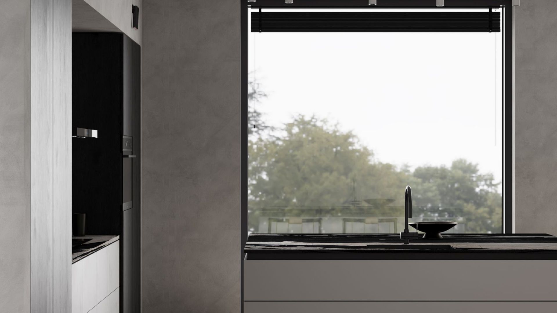 Hota decorative Sento OR Strips Black Matt - Negru Mat - Vizualizare 9