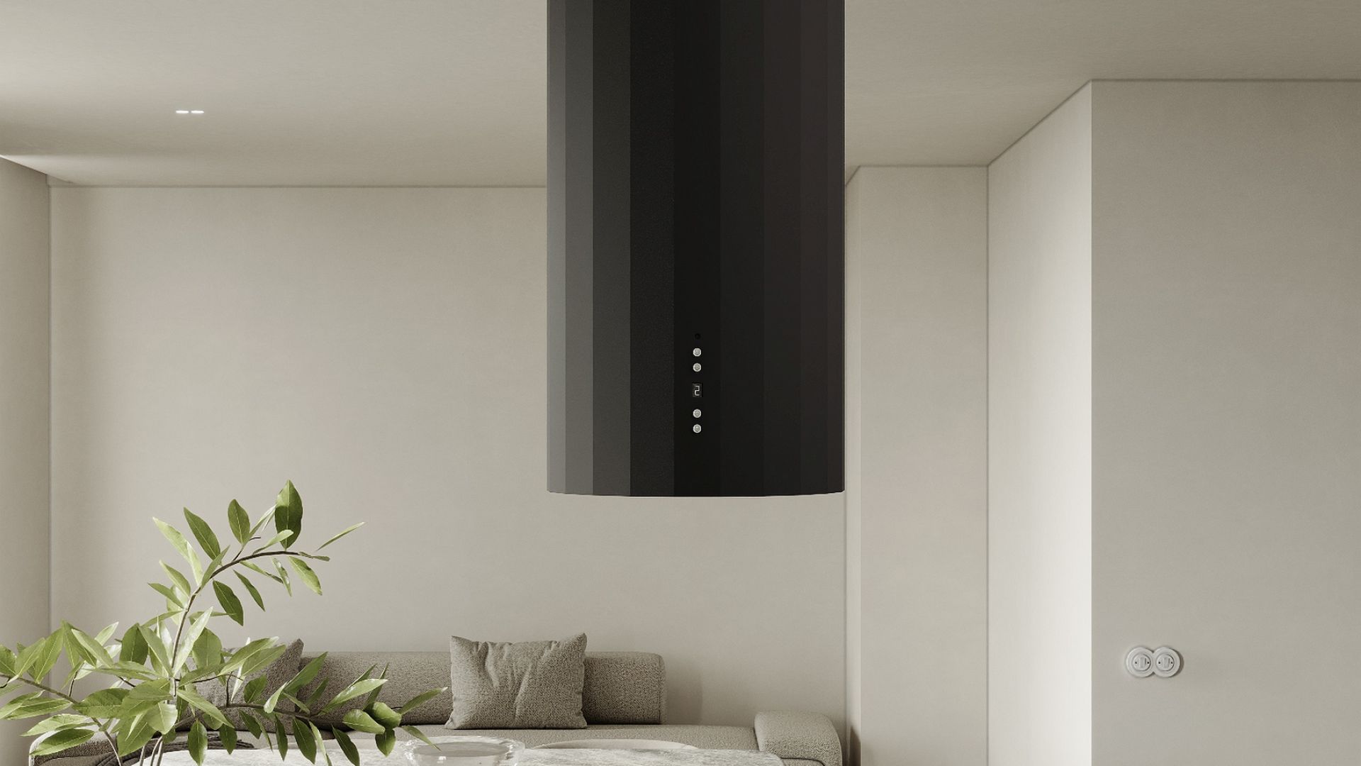 Hota insula Viva Black Matt - Negru Mat - Vizualizare 2