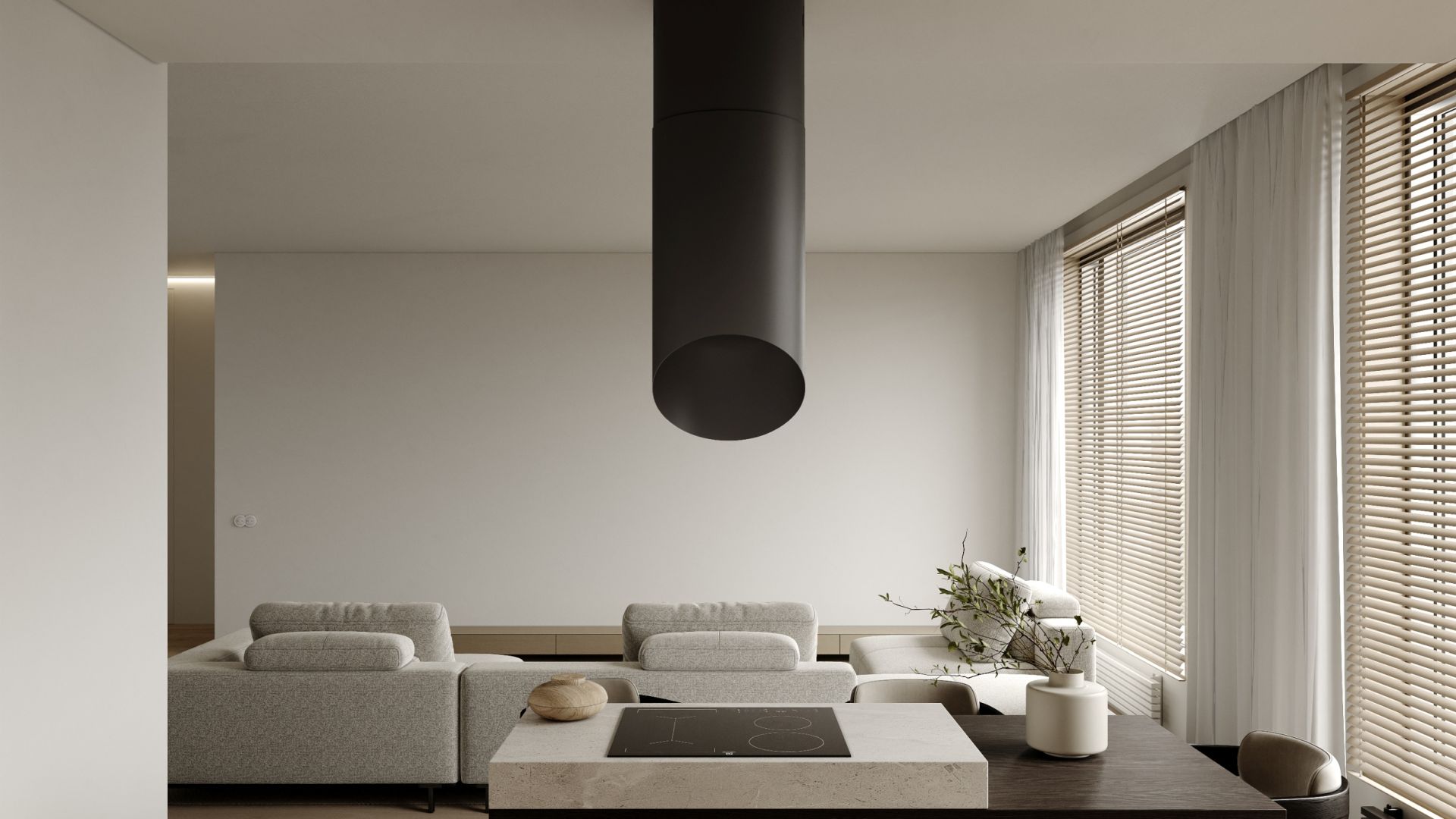 Hota insula Hiro Black Matt - Negru Mat - Vizualizare 5