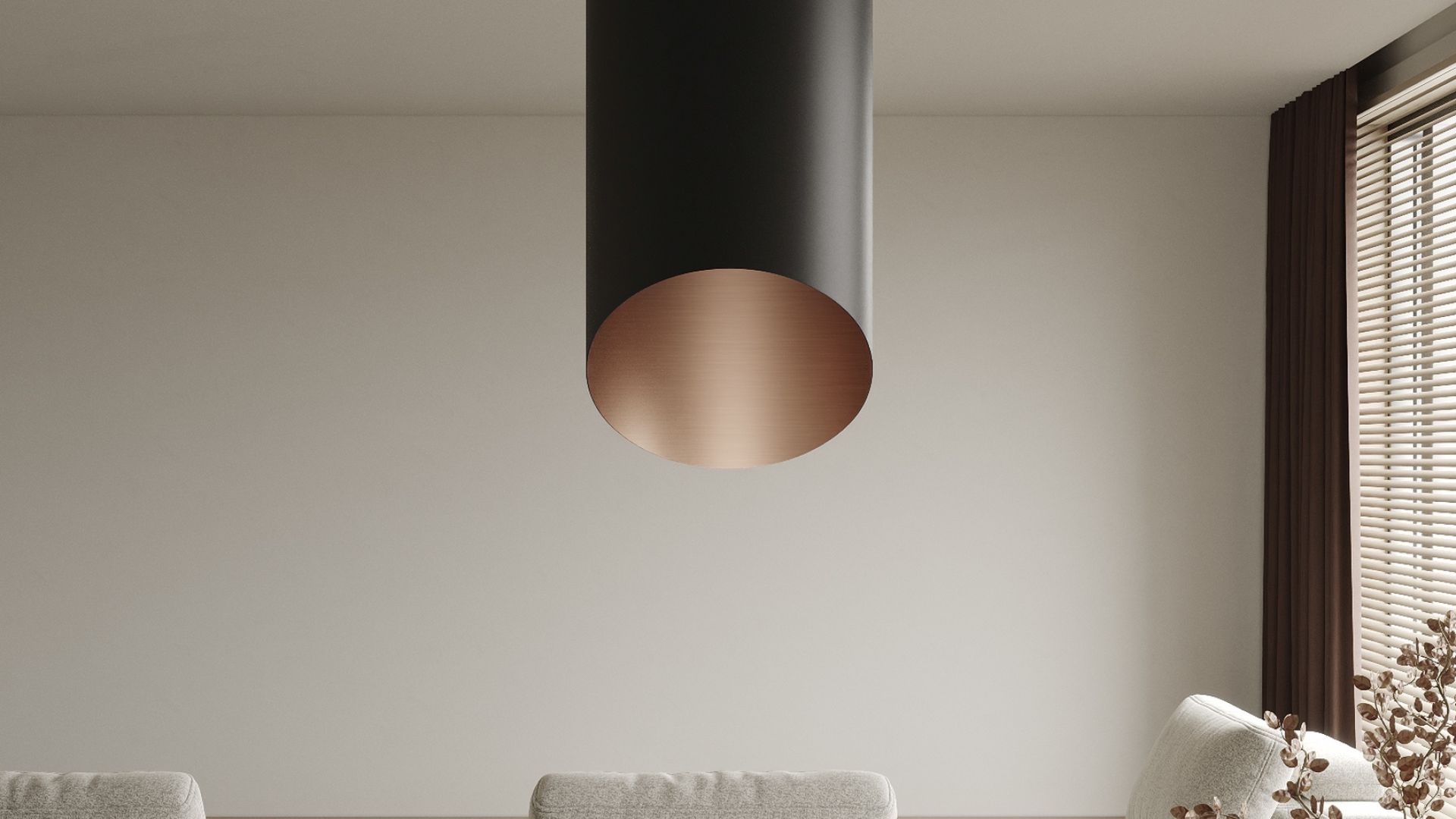 Hota insula Hiro Color Black-Copper - Negru Mat/Cupru - Vizualizare 3