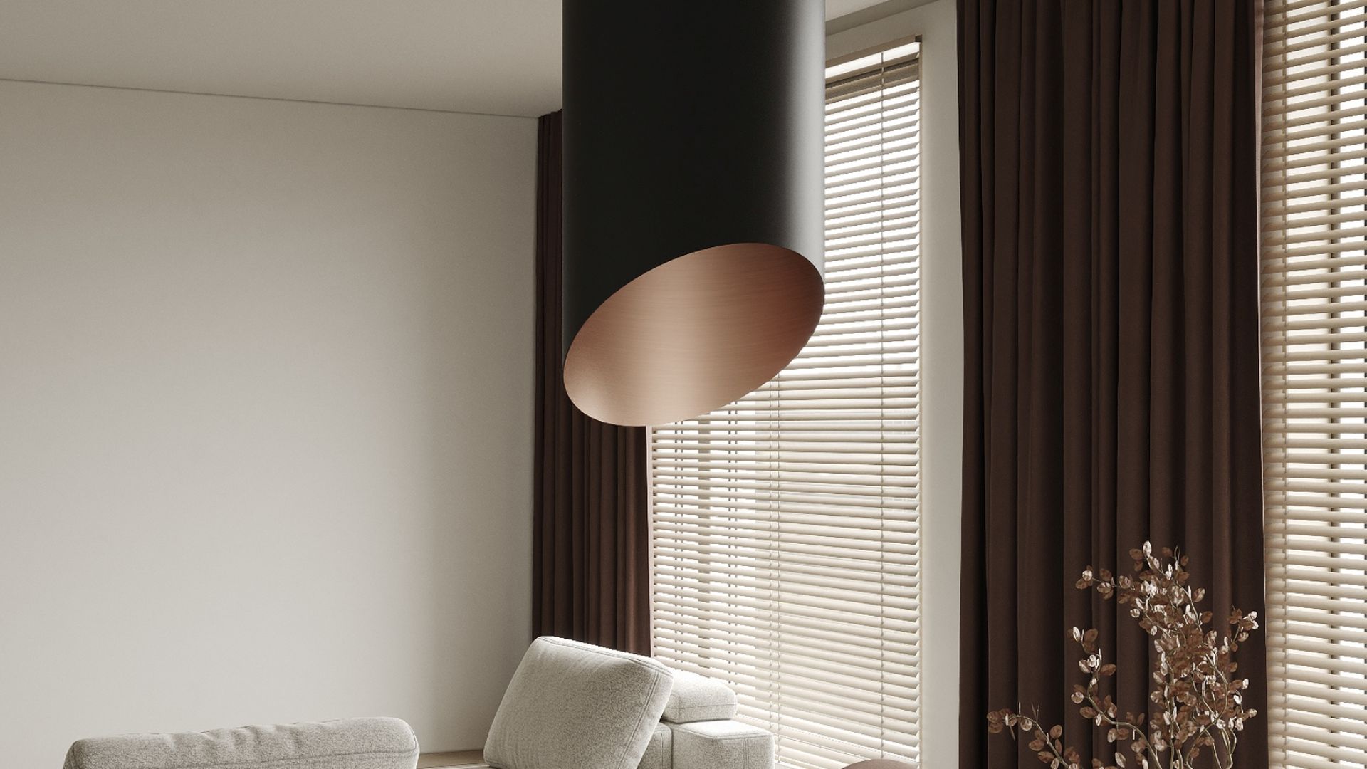 Hota insula Hiro Color Black-Copper - Negru Mat/Cupru - Vizualizare 7
