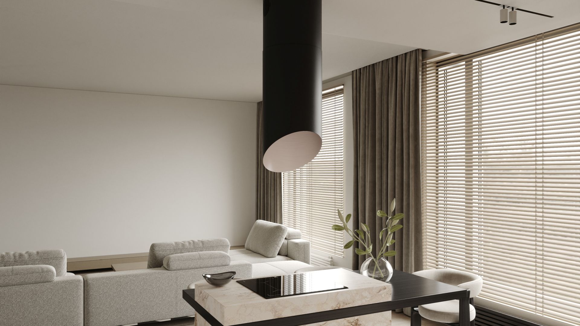 Hota insula Hiro Color Black-Kashmir - Negru Mat/Cașmir - Vizualizare 3