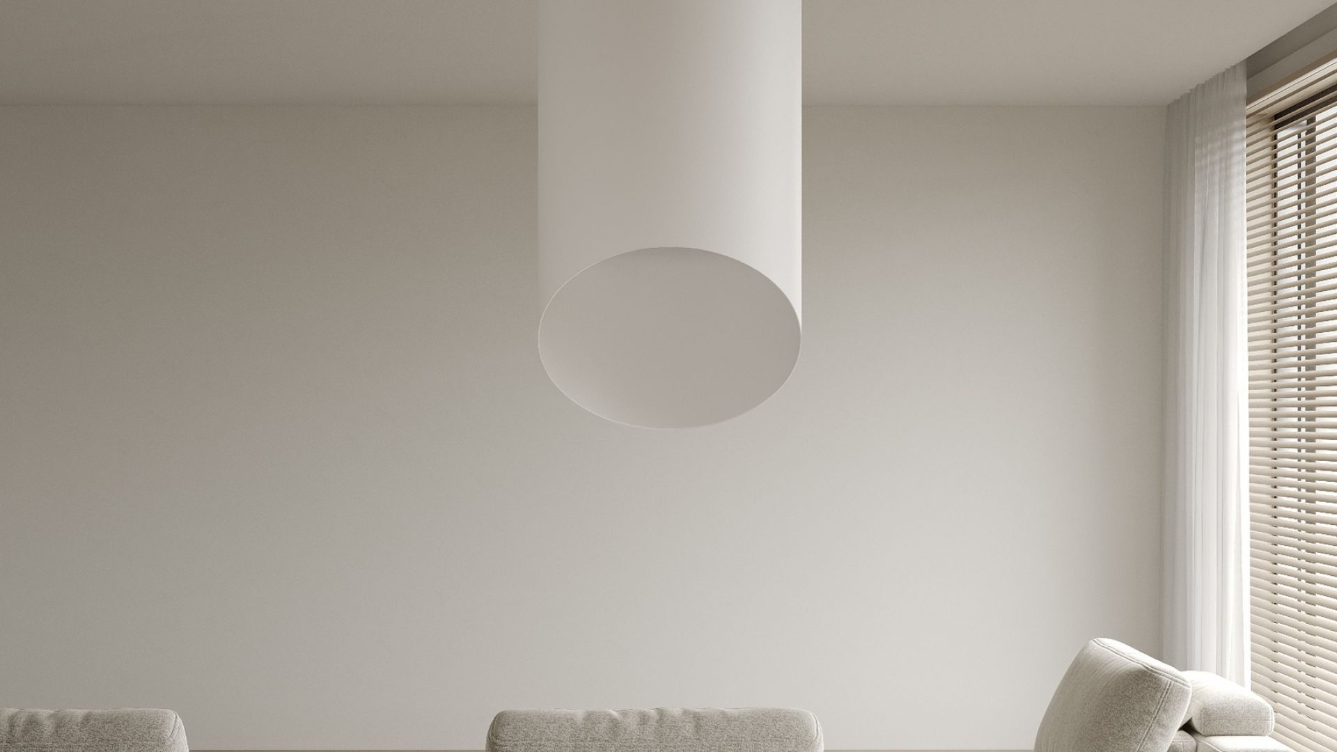 Hota insula Hiro White Matt - Alb Mat - Vizualizare 3