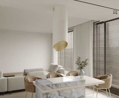 Hota insula Hiro Color White-Gold - Alb Mat/Auriu - 40 cm - Vizualizare