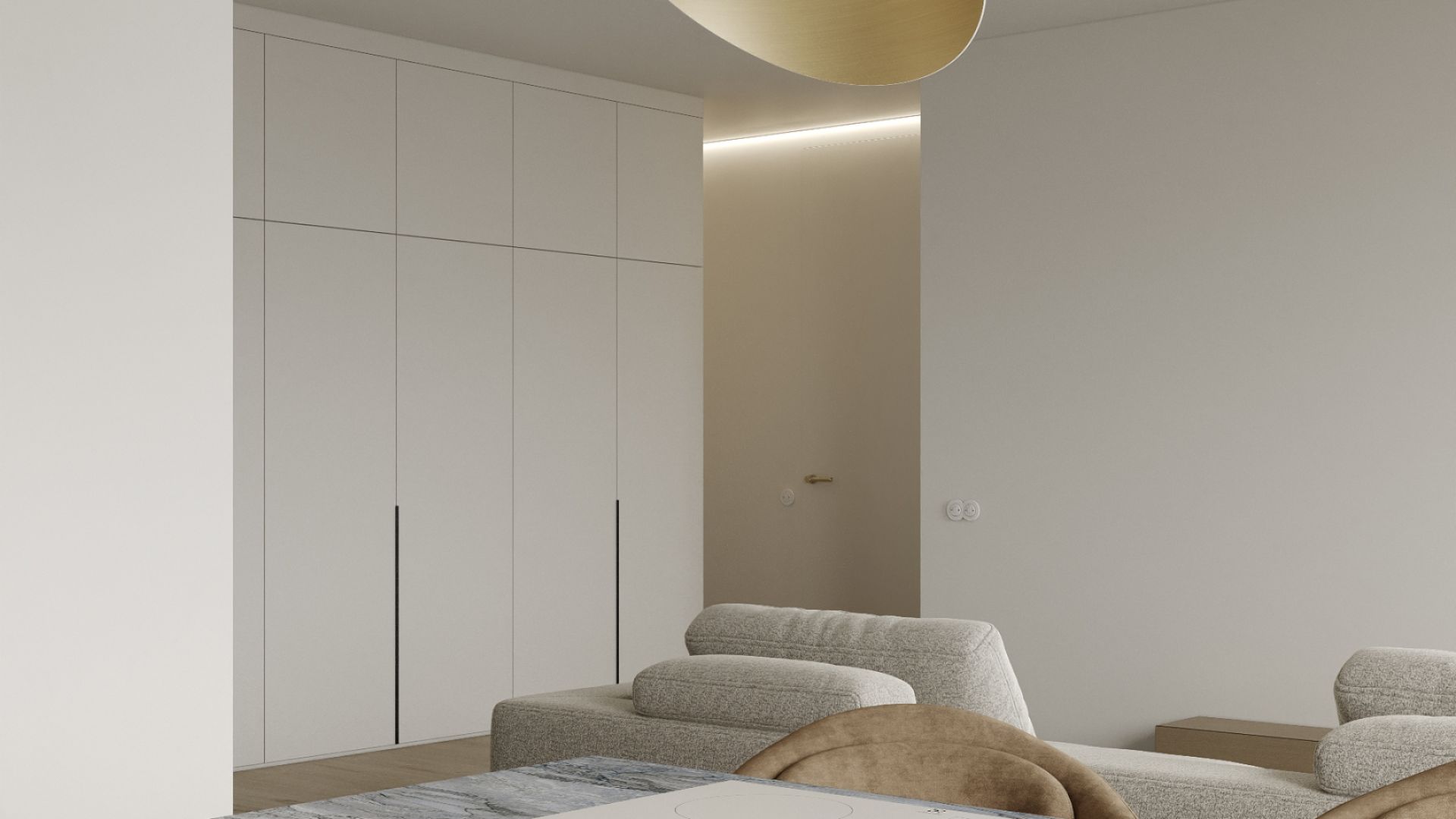 Hota insula Hiro Color White-Gold - Alb Mat/Auriu - Vizualizare 9