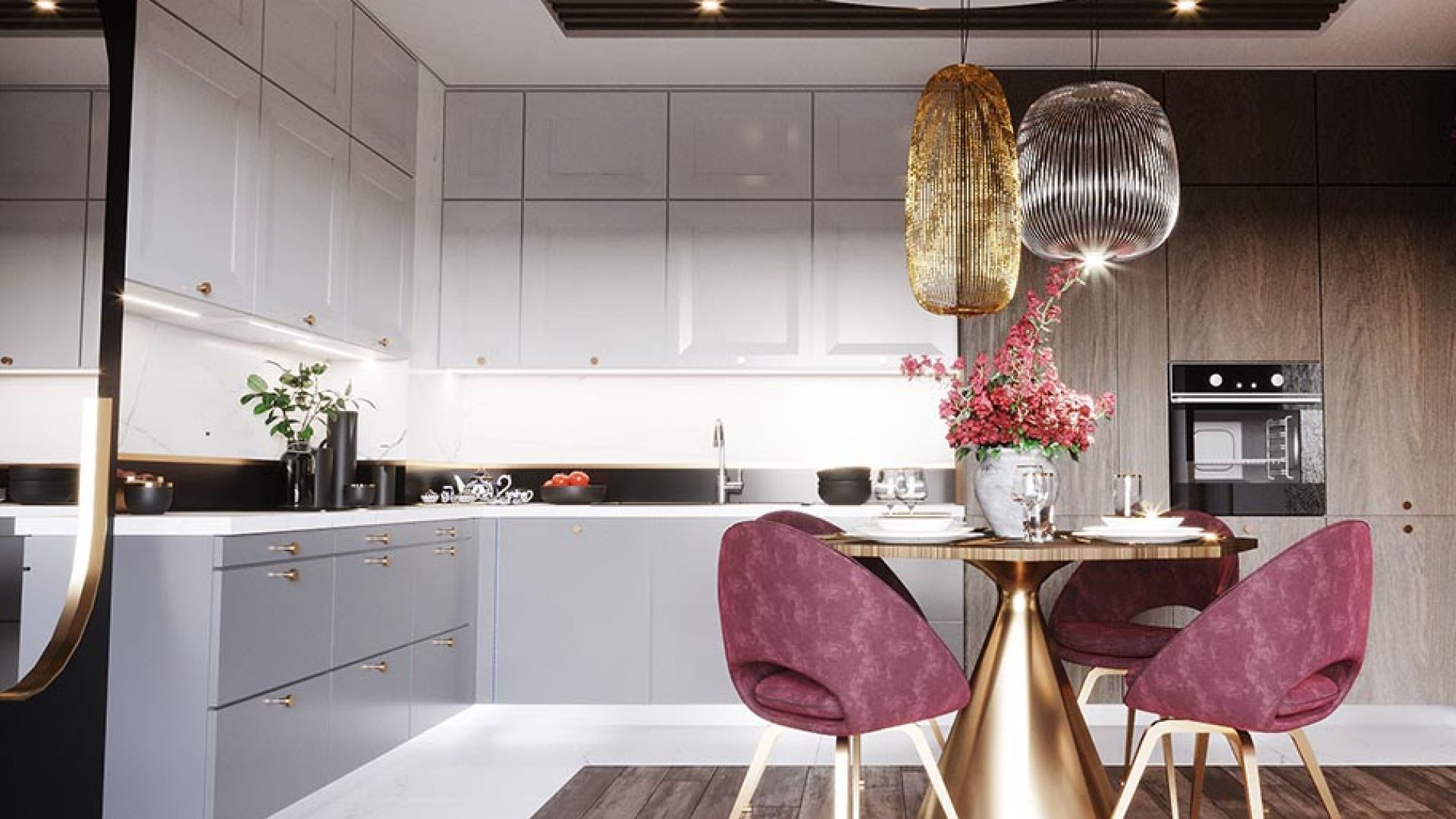 Hota Incorporabile Lando Glass White - Alb - Vizualizare 3