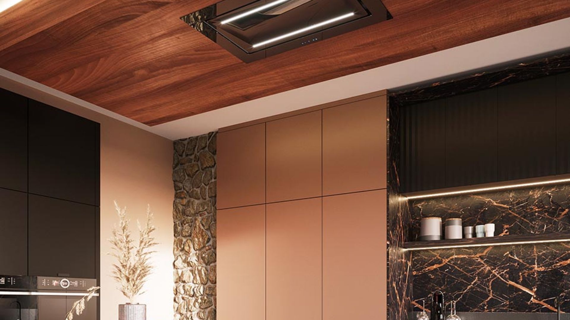 Hota De tavan Grand Black - Negru lucios - Vizualizare 3