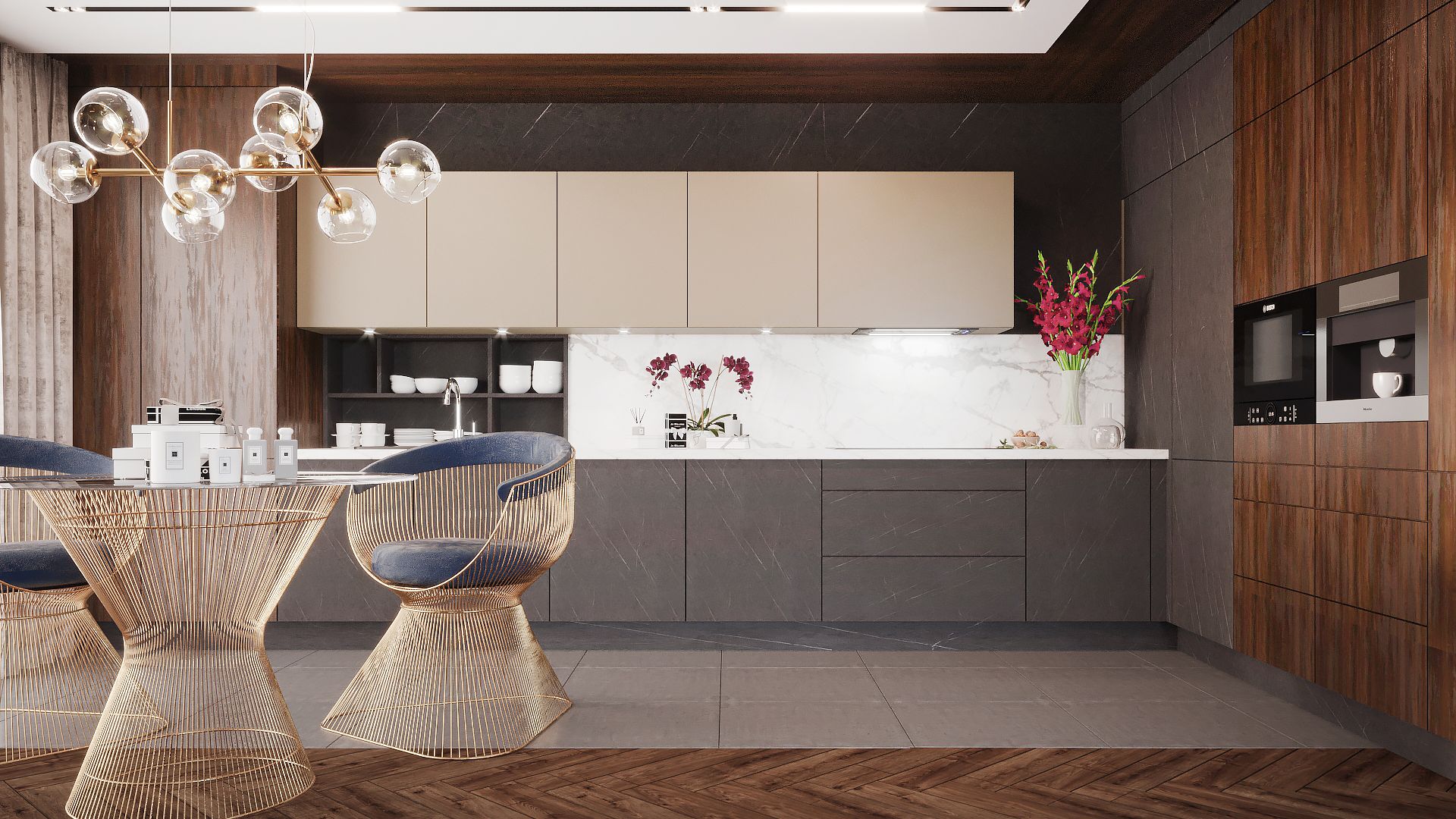 Hota Incorporabile Lando Glass 2STRIPS Black - Negru - Vizualizare 3