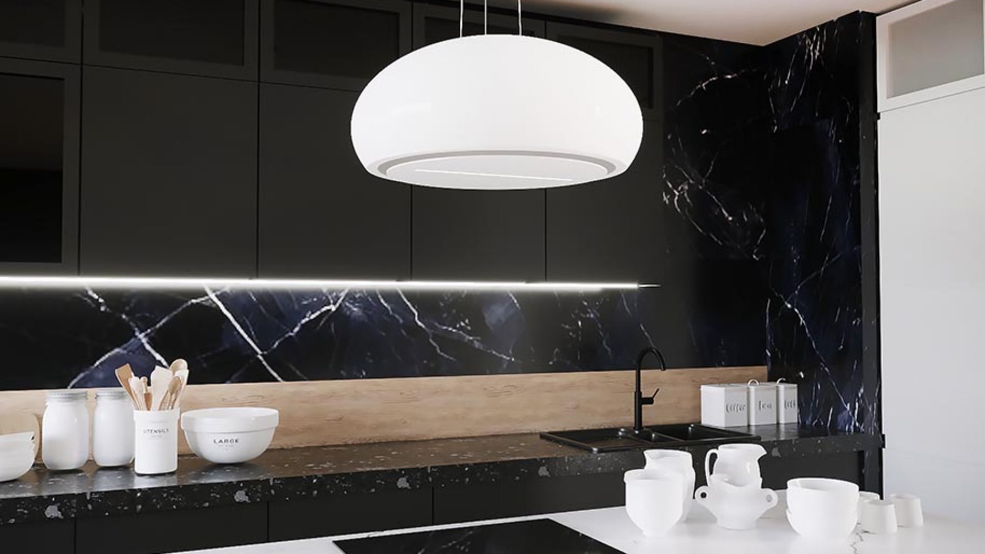 Hota insula Ceramic White - Alb - Vizualizare