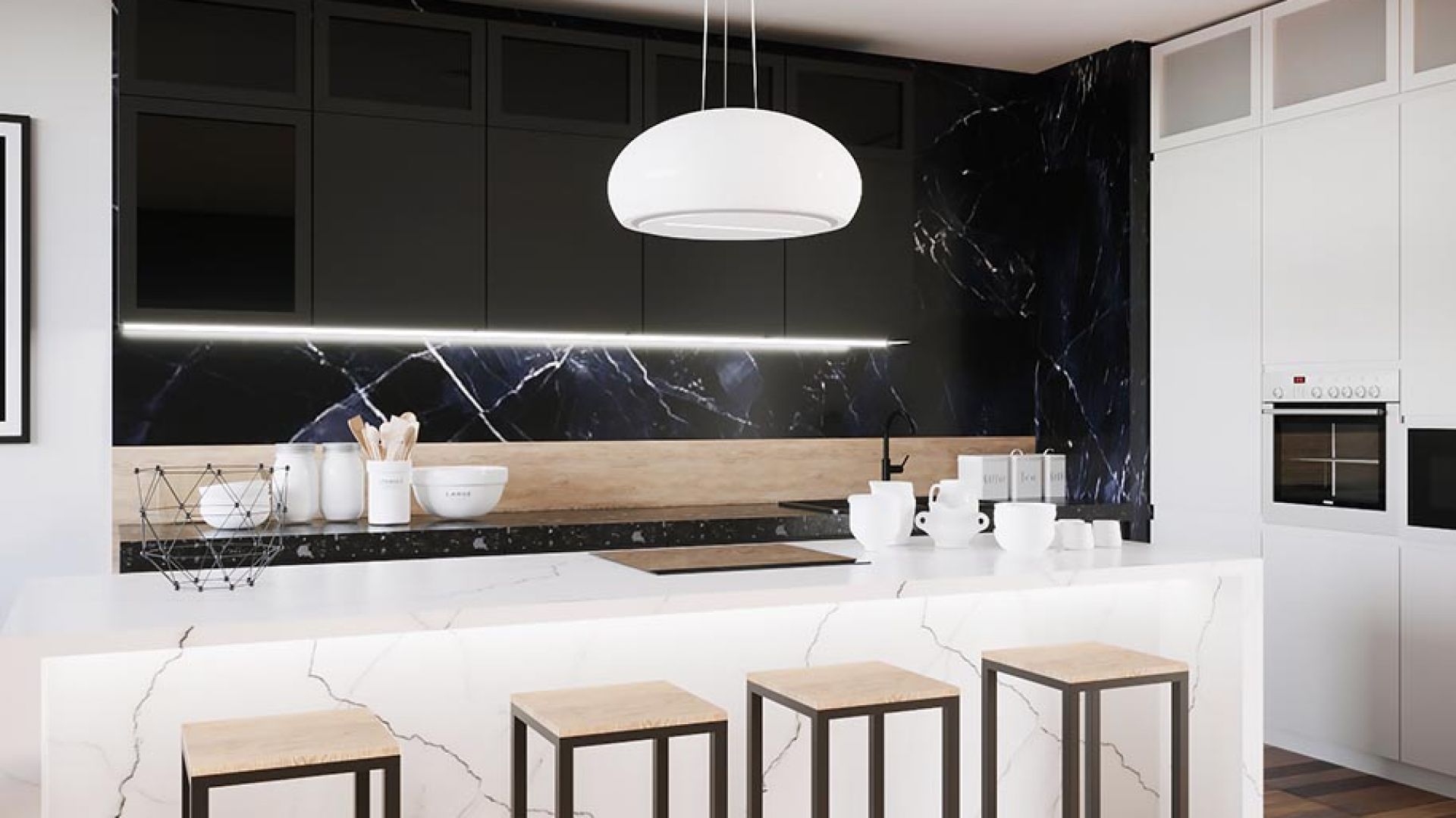 Hota insula Ceramic White - Alb - Vizualizare 2