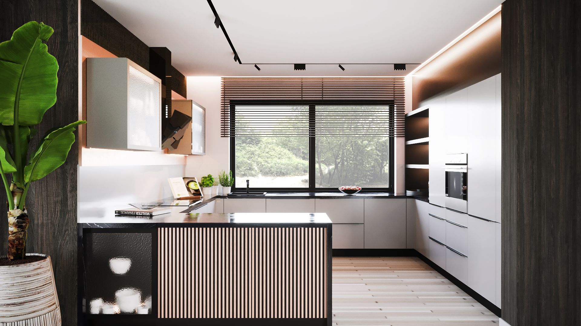 Hota decorative Ivo Black - Negru lucios - Vizualizare 2