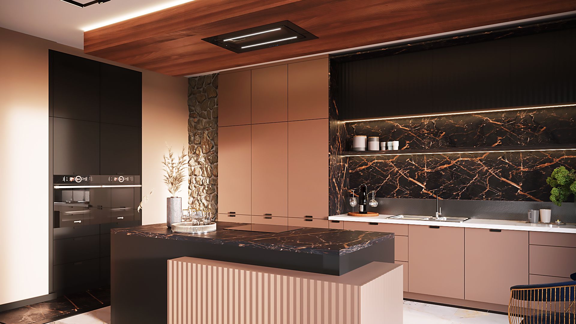 Hota De tavan Grand Super Slim Black - Negru lucios - Vizualizare 3